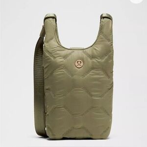 Lululemon Quilty Pleasures Phone Crossbody Bag 1L Bay Leaf Quilted Nylon NWT